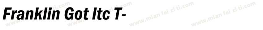 Franklin Got Itc T字体转换